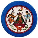 Decorative Pottery Plate Hand-Painted Rajasthani IIII