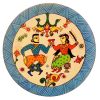 Decorative Pottery Wall Plate Hand-Painted Rajasthani III