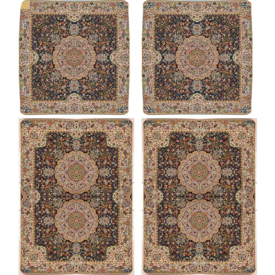 Persian Bedspread Set – Oriental Style Double Size with Termeh Fabric – Paradise