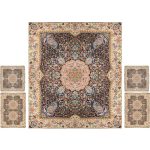Persian Bedspread Set – Oriental Style Double Size with Termeh Fabric – Paradise