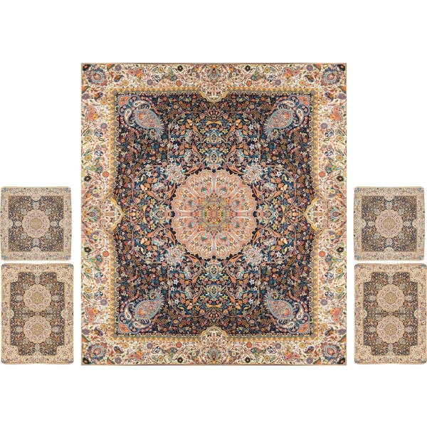 Persian Bedspread Set – Oriental Style Double Size with Termeh Fabric – Paradise