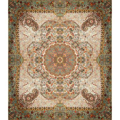 Persian Bedspread Set – Oriental Style Double Size with Termeh Fabric – Negin