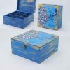 Wooden Box for Gift Giving with Persian Inspired Pattern Kashia