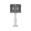 Traditional Wooden Table Lamp with Persian Inspired Lampshade Samin