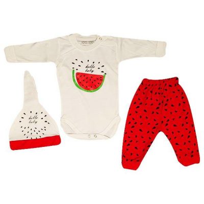Set of 3 Pieces Baby Clothes Model Watermelon