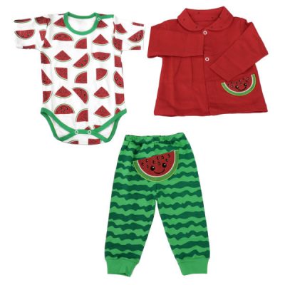 Set of 3 Pieces Baby Clothes Model Yalda Night