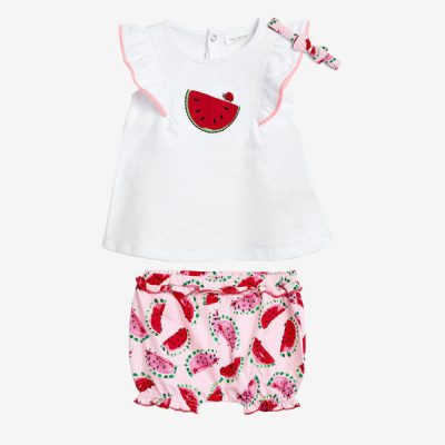 Set of 3 Pieces Newborn Baby Clothes Model Watermelon