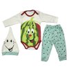 Set of 3 Pieces Newborn Clothes Model Yalda
