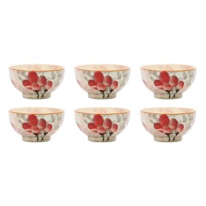 Set of 6 Iranian Pottery Bowls Model Bezh