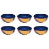 Handcrafted Pottery Bowl - For Yogurt, Desserts, Salad, & Noodles | Darya (Set of 7)