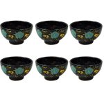 Handcrafted Pottery Bowl – For Yogurt, Desserts, Salad, & Noodles | Navy Blue (Set of 6)