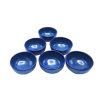 Pottery Dizi Bowl - For Abgoosht, Yogurt, Soup & Noodles | Blue (Set of 6)