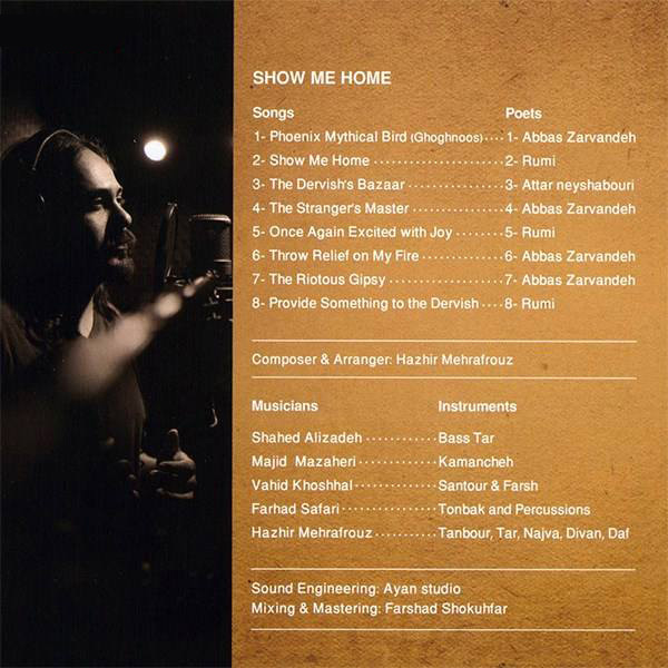 Show Me Home Music Album by Hazhir Mehrafrouz