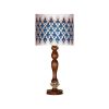 Traditional Wooden Table Lamp with Persian Inspired Lampshade Ahmadi