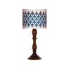 Traditional Wooden Table Lamp with Persian Inspired Lampshade Ahoura