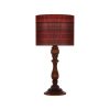 Traditional Wooden Table Lamp with Persian Inspired Lampshade Kilim