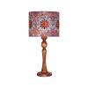 Traditional Wooden Table Lamp with Persian Inspired Lampshade Maria