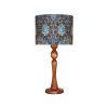 Traditional Wooden Table Lamp with Persian Inspired Lampshade Mina