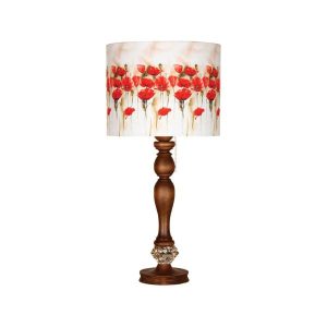 Wooden Persian Table Lamp Model Rose