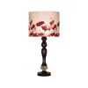 Traditional Wooden Table Lamp with Lampshade Rose II