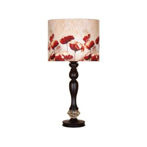 Wooden Persian Table Lamp Model Rose II