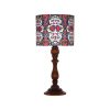 Traditional Wooden Table Lamp with Persian Inspired Lampshade Sahra