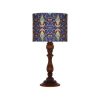 Traditional Wooden Table Lamp with Persian Inspired Lampshade Yalda