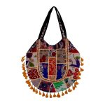 Ethnic Tote Bag with Baluchi Embroidered Model Lavin