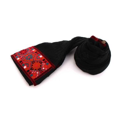 Balochi Embroidered Shawl for Women Black
