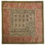 Embroidered Cushion Cover - Pink Suzani Design II