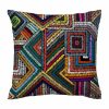 Ethnic Velvet Printed Cushion Cover - Soft & Luxurious Geometric Design
