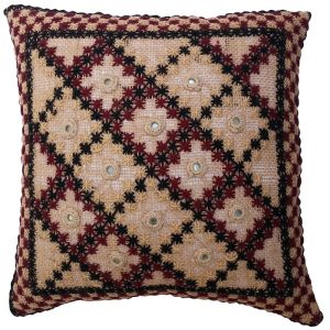 Embroidery Suzani Cream Color Cushion Cover Model Hana