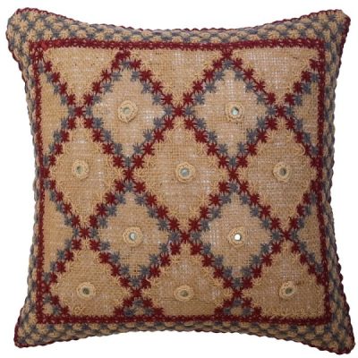 Embroidered Cushion Cover – Cream Sara Design
