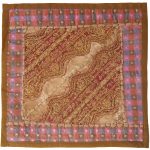 Embroidered Cushion Cover - Blue Design