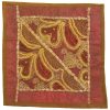 Embroidered Cushion Cover - Gold Suzani Design