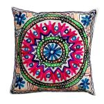 Embroidered Cushion Cover - Moonlight Suzani Design