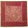 Embroidered Cushion Cover - Pink Suzani Design