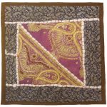 Embroidered Cushion Cover – Purple Suzani Design