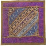 Embroidered Cushion Cover – Purple Suzani Design II