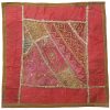 Embroidered Cushion Cover - Red Suzani Design GF875