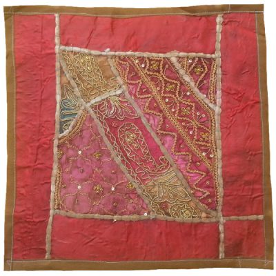 Embroidered Cushion Cover – Red Suzani Design GF875