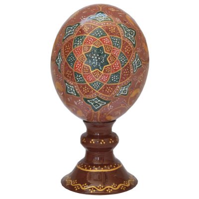 Persian Decorative Hand Painted Ostrich Egg Shell – Abbasi