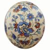 Persian Decorative Hand Painted Ostrich Egg Shell - Cream