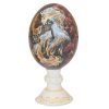 Persian Decorative Hand Painted Ostrich Egg Shell - Red