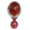 Persian Decorative Hand Painted Ostrich Egg Shell - Vermilion