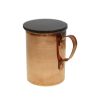 Persian Copper Cup - Handcrafted with Handle for Cold Drinks - Hammered Darabi I
