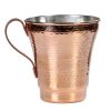 Persian Copper Cup - Handcrafted with Handle for Cold Drinks - Hammered Hiva