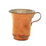 Persian Copper Cup – Handcrafted with Handle for Cold Drinks – Hammered Parin