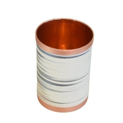 Persian Copper Cup – Handcrafted with Handle for Cold Drinks – Hammered Rangi