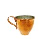 Persian Copper Cup - Handcrafted with Handle for Cold Drinks - Hammered Savin I